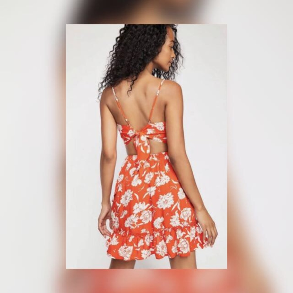 Free People I’ve Got A Feeling Floral Set Orange M